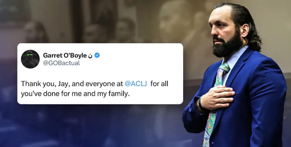 Complete Vindication: ACLJ Client & FBI Whistleblower Garret O’Boyle Receives Massive Settlement From the Trump Administration’s DOJ After the Biden FBI Tried to “Crush” Him