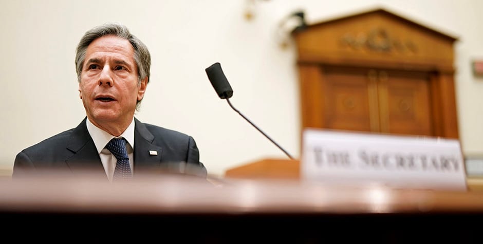 Secretary Blinken to Testify on Afghanistan  