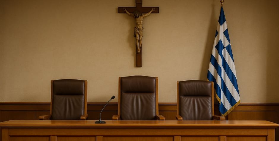 Union of Atheists and Others v. Greece (Nos. 19150/20 and 11122/25), concerning crucifixes in courts