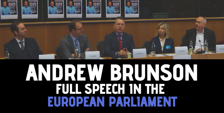 A. Brunson in the European Parliament: Full Speech