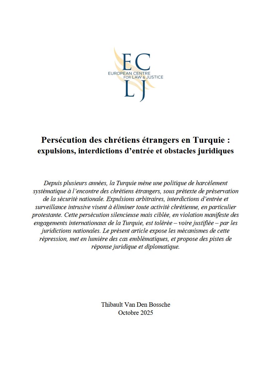 La persécution des chrétiens étrangers en Turquie